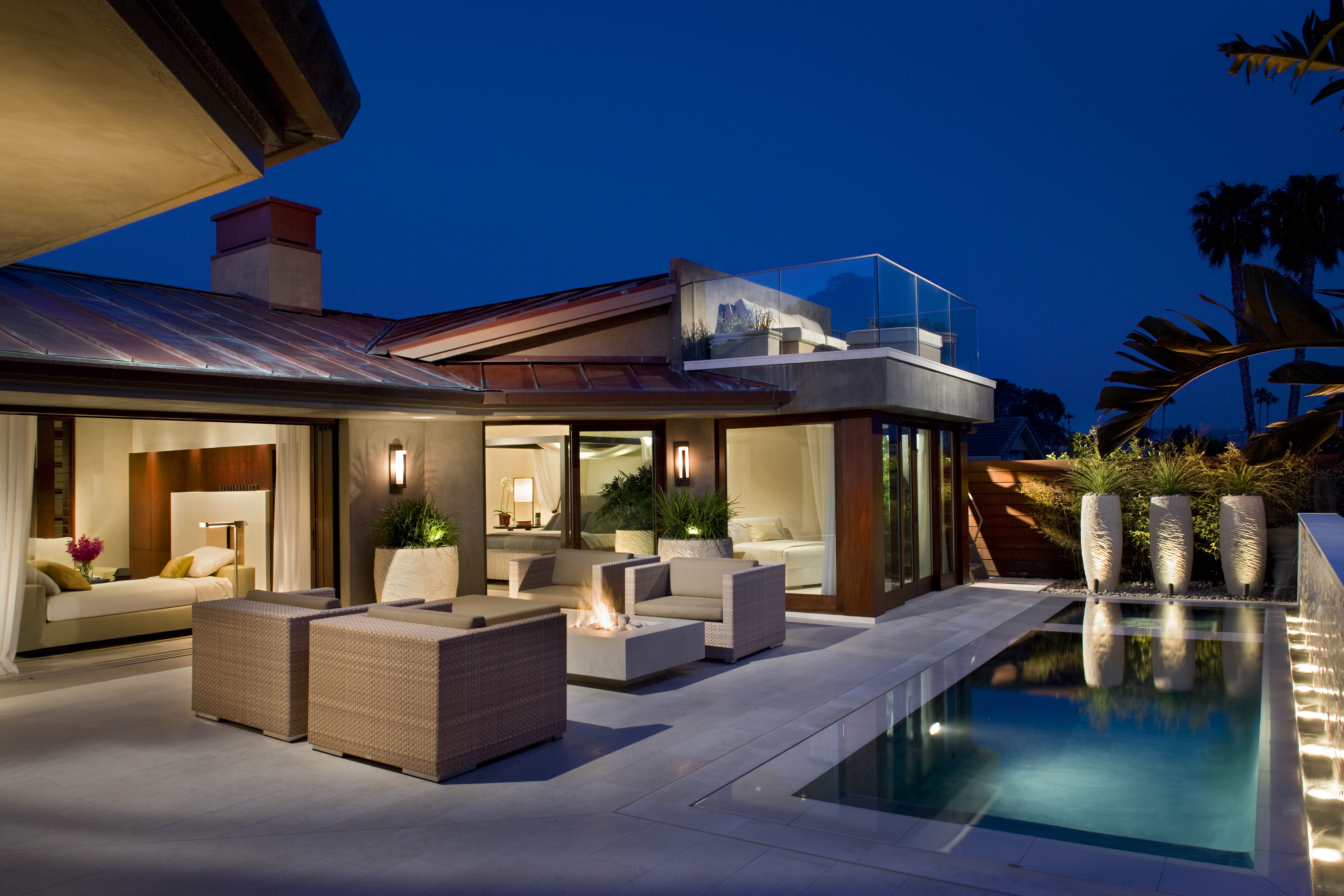 Luxury Estate Spa and Landscape Lighting