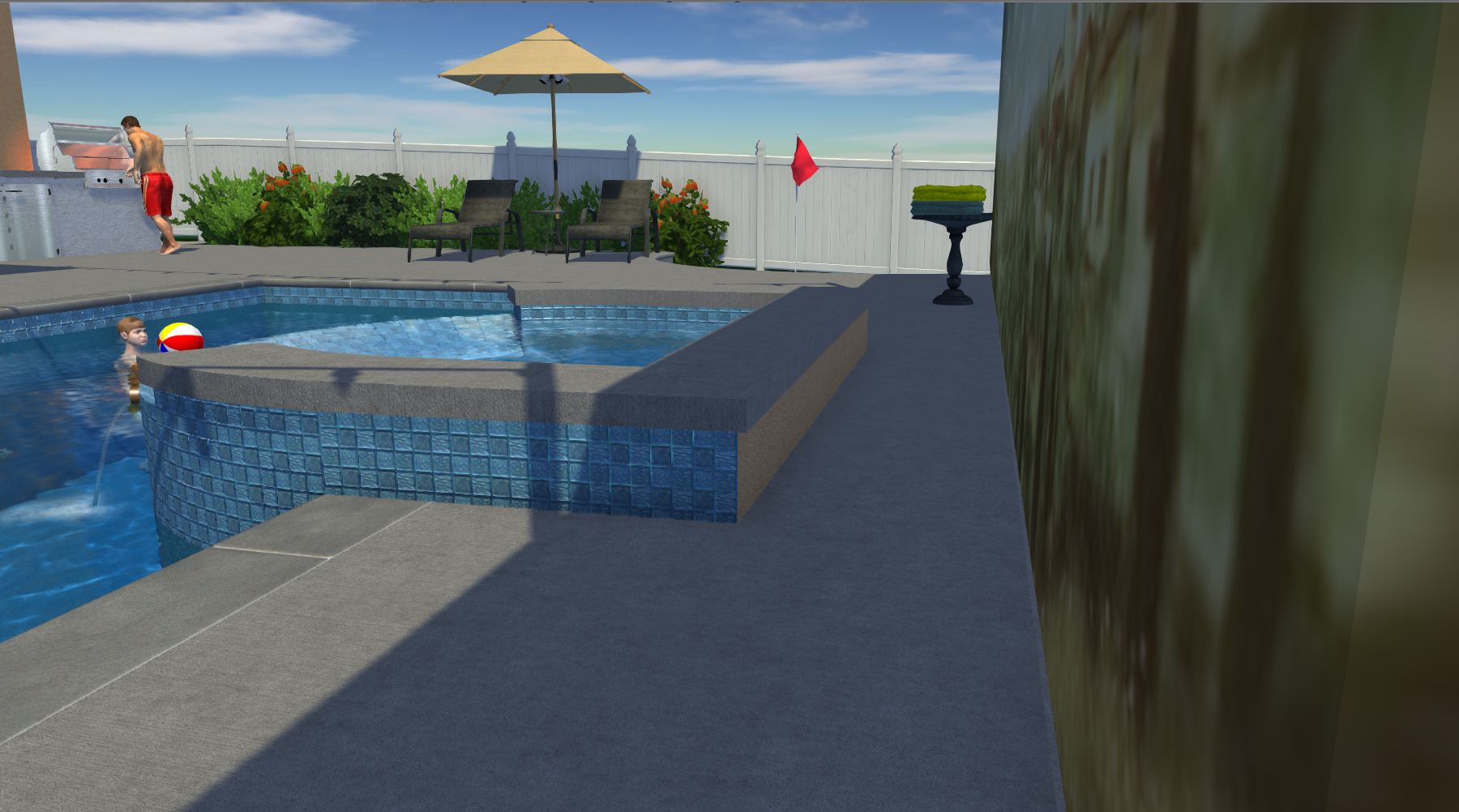 Waterline Tile Detail Clean